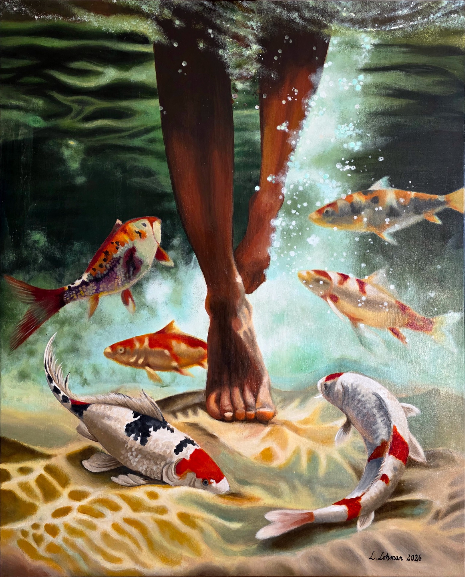 Laura Lohman Art 
Acrylic on canvas, 80 x 100 cm, 2026