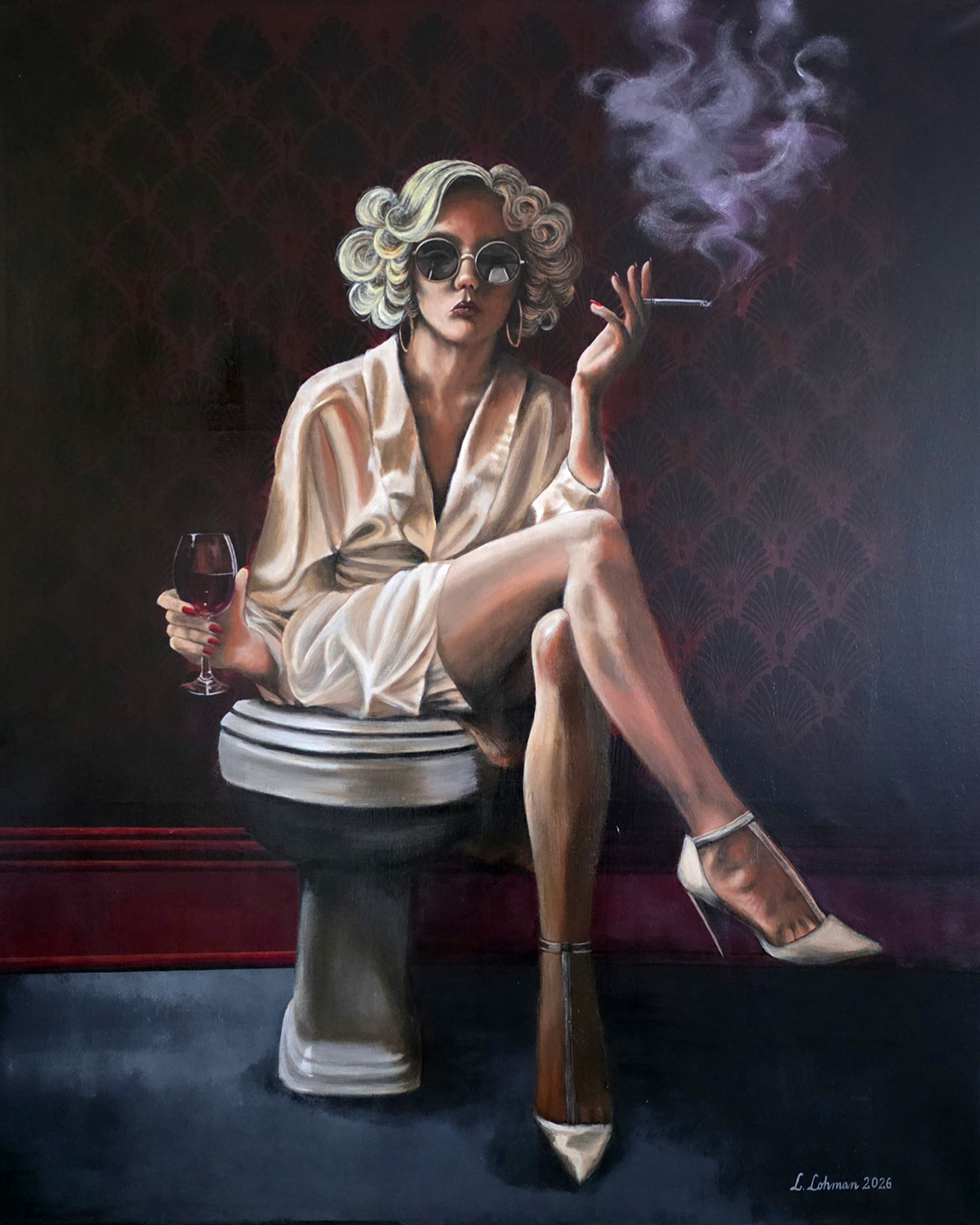 Laura Lohman Art 
Acrylic on canvas, 100 x 120 cm, 2026