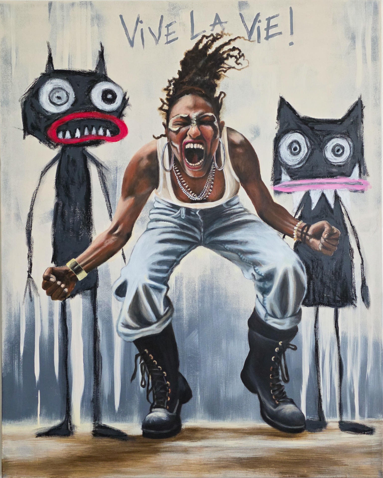 Laura Lohman Art 
Acrylic & oil pastels on canvas, 80 x 100 cm, 2026